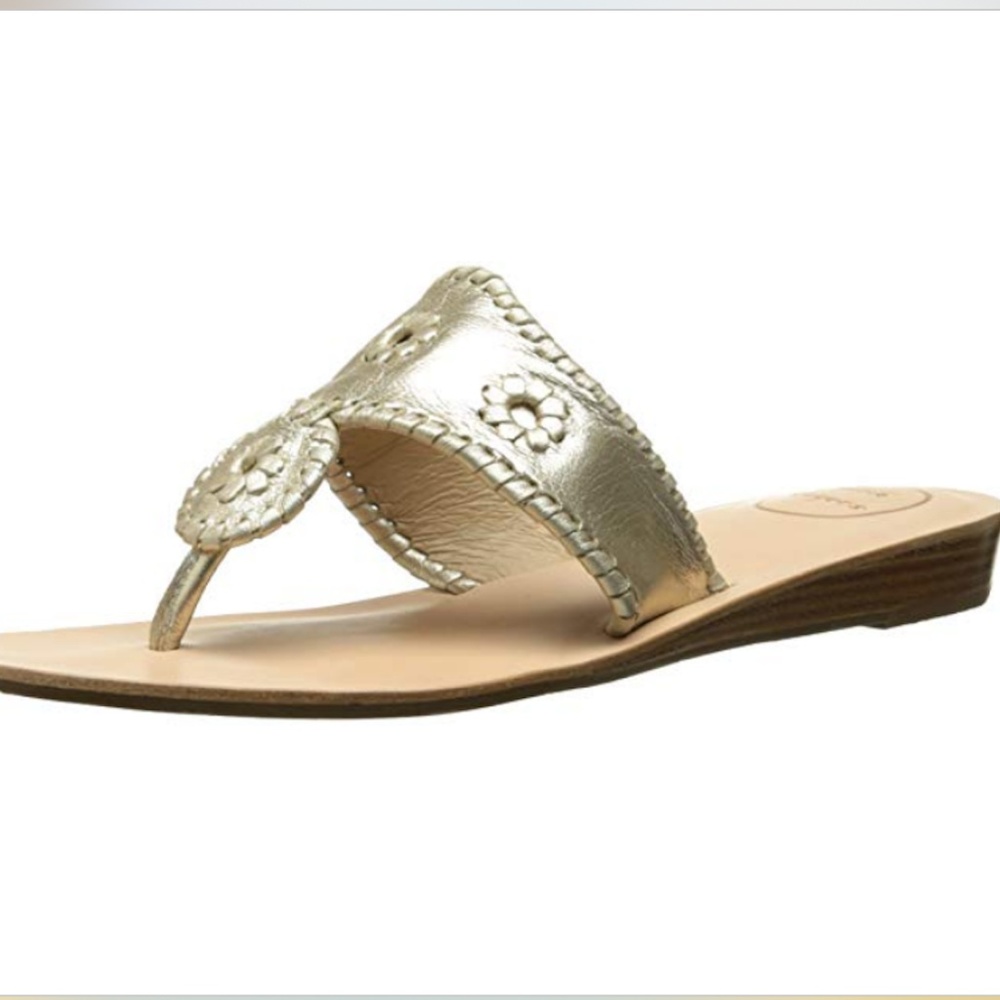 Jack Rogers Gold Capri Sandal - Picture 1 of 8